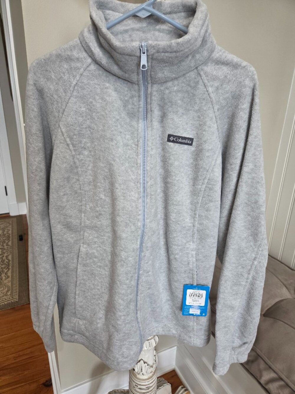 Women's Columbia Sawyer Rapids 2.0 Fleece Jacket 2x Gray Full Zip Pockets New